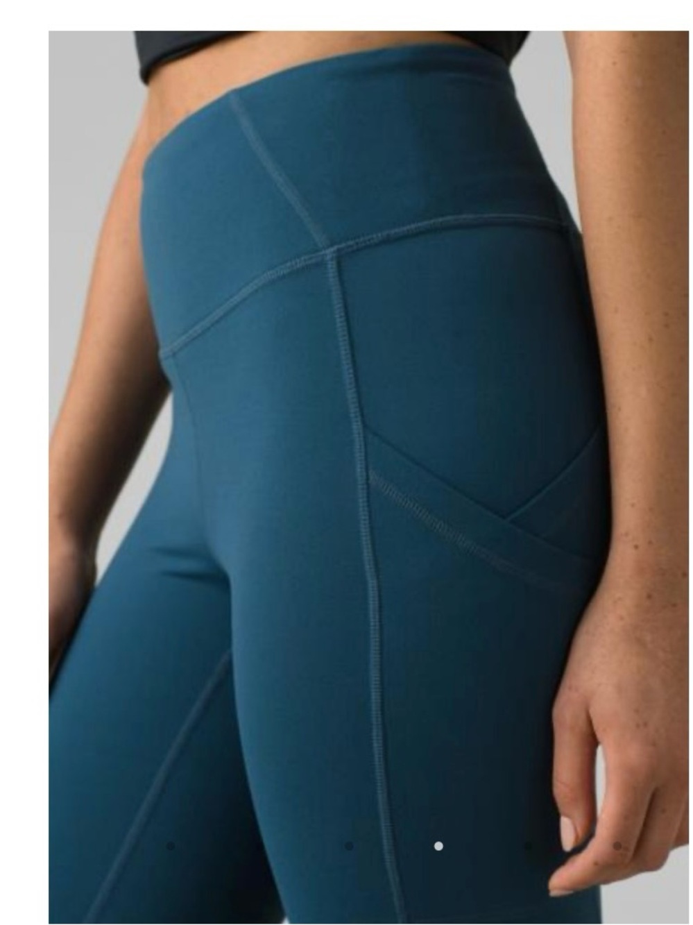 prAna Electa High-Rise Pocket Leggings in Atlantic Teal Blue - XL